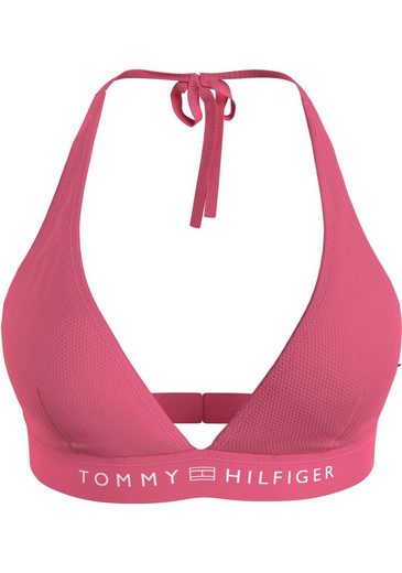 TOMMY HILFIGER SWIMWEAR Triangel-Bikini-Top TRIANGLE FIXED RP mit Logoschriftzug mehr Limitierter Zeitrabatt