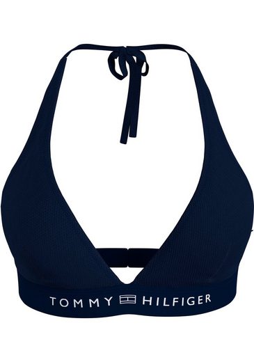 TOMMY HILFIGER SWIMWEAR Triangel-Bikini-Top TRIANGLE FIXED RP mit Logoschriftzug mehr Limitierter Zeitrabatt