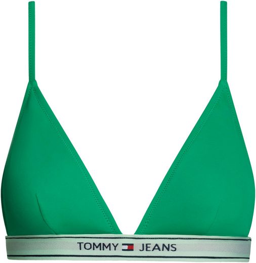 TOMMY HILFIGER SWIMWEAR Triangel-Bikini-Top TRIANGLE RP mit Logoschriftzug mehr Fabrikpreis