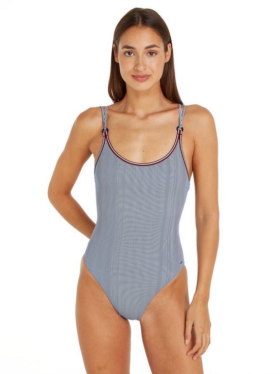 TOMMY HILFIGER SWIMWEAR Badeanzug ONE PIECE PRINT mit Streifenmuster mehr