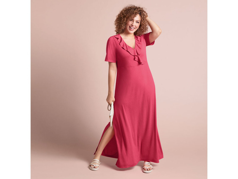 esmara® Damen Maxikleid mit langen Seitenschlitzen Angebote