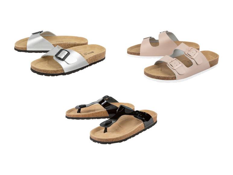esmara® Damen Pantolette/Zehentrenner, mit anatomisch geformtem Fußbett