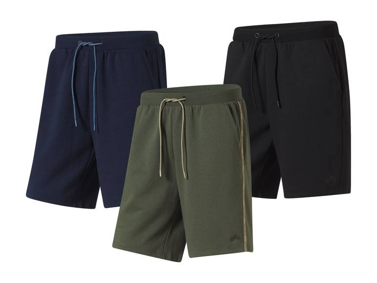 CRIVIT Herren Sweatshorts Double Knit, mit HeiQ Mint Technologie