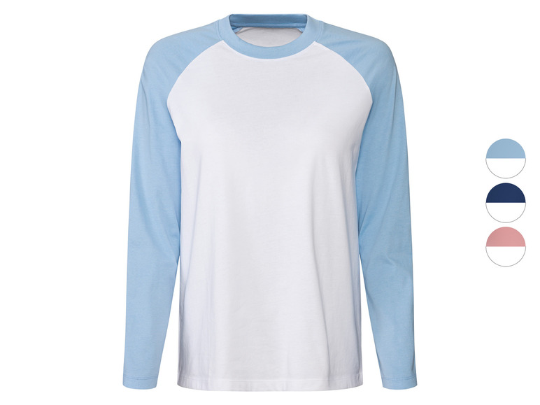 esmara® Damen Langarmshirt aus reiner Baumwolle Outlet