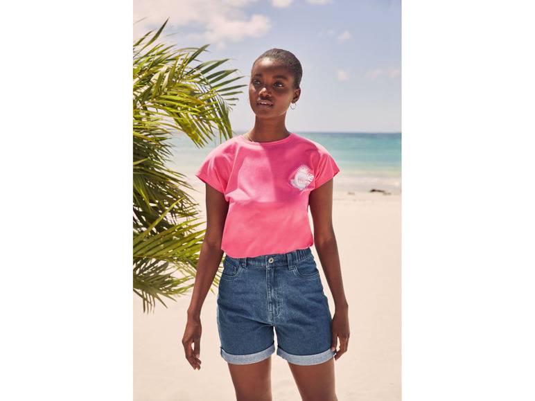 esmara® Damen Jeansshorts, mit Krempeloptik am Beinabschluss Fabrikverkauf
