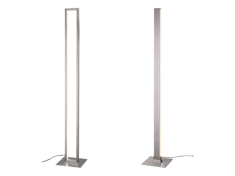 LIVARNO home LED-Stehleuchte in Mattnickel-Optik