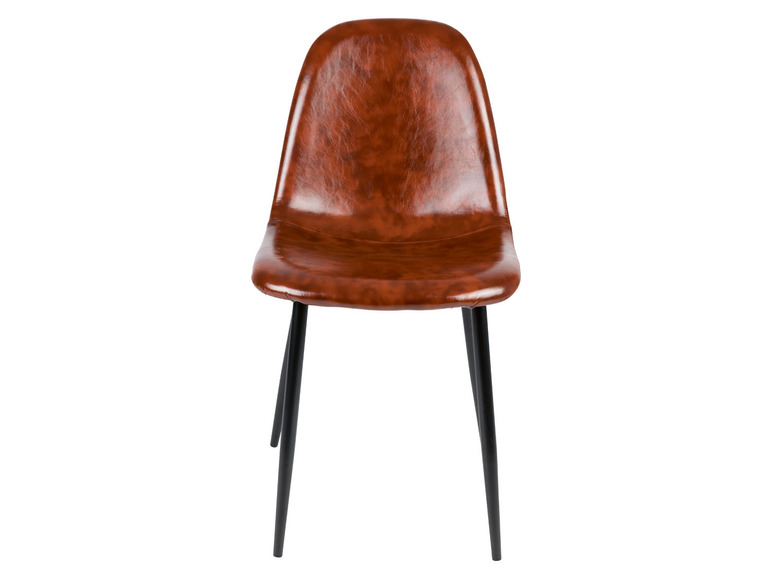 LIVARNO home Stuhl »San Diego«, braunes Kunstleder, 2 Stück im Angebot
