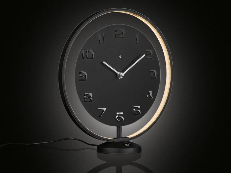 AURIOL® Tischuhr, mit LED-Leuchtring Hotsell
