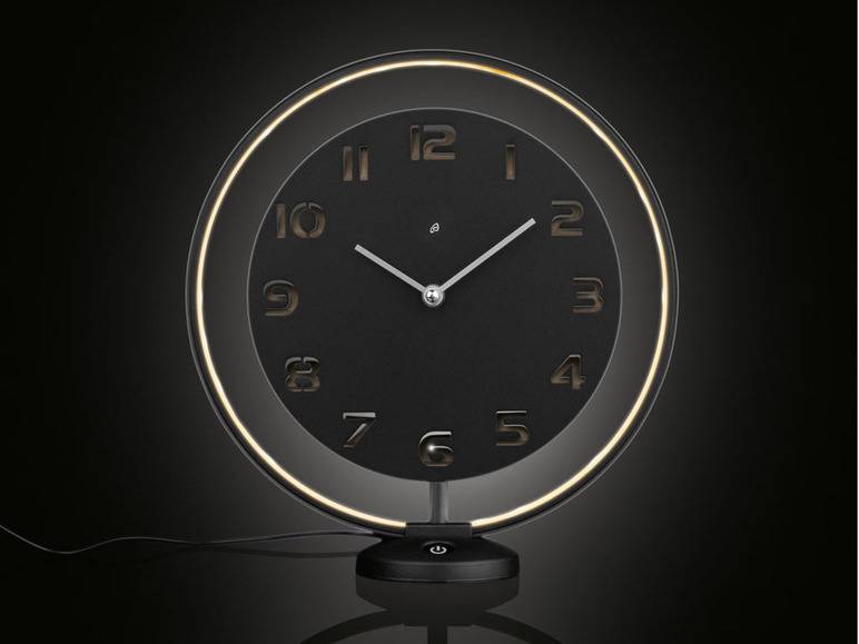 AURIOL® Tischuhr, mit LED-Leuchtring Hotsell