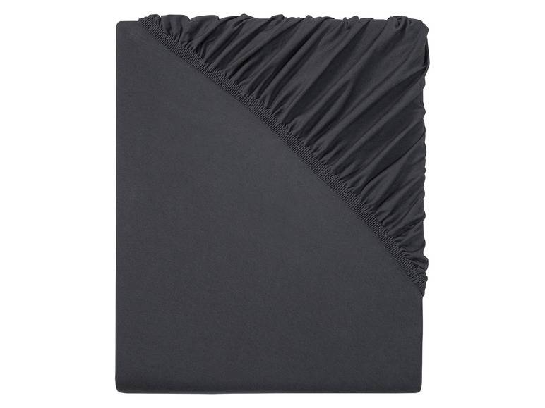 LIVARNO home Jersey-Spannbettlaken, 180-200 x 200 cm