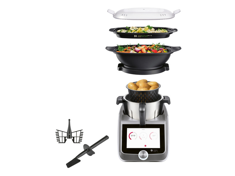 SILVERCREST® KITCHEN TOOLS Monsieur Cuisine Smart SKMS 1200 B1 Titanium Outlet