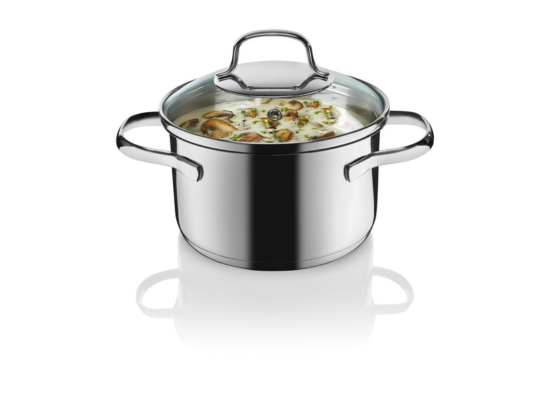 ERNESTO® Edelstahl-Topf, mit Deckel, Ø 16 cm im Angebot