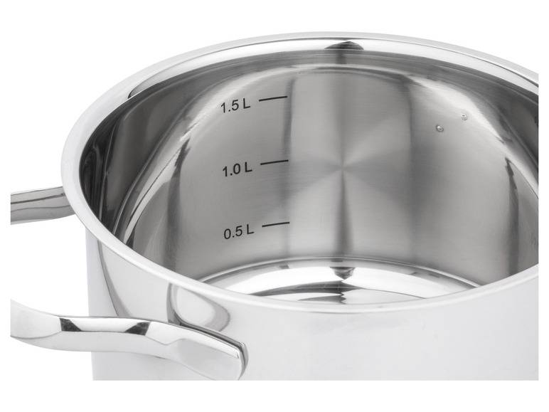 ERNESTO® Edelstahl-Topf, mit Deckel, Ø 16 cm im Angebot