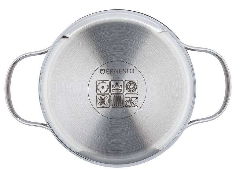 ERNESTO® Edelstahl-Topf, mit Deckel, Ø 16 cm im Angebot