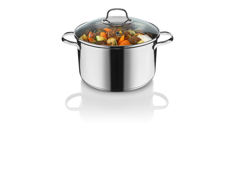 ERNESTO® Edelstahl-Topf, mit Deckel, Ø 24 cm im Angebot