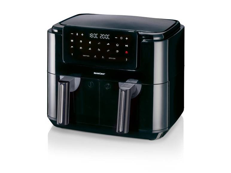 SILVERCREST® KITCHEN TOOLS Doppelzonen Heißtluftfritteuse »A1 SHLFDD 2400«, 2200–2600 W
