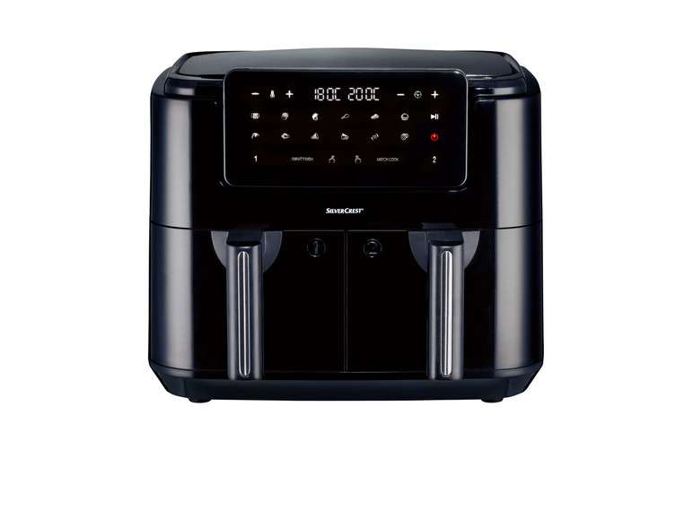 SILVERCREST® KITCHEN TOOLS Doppelzonen Heißtluftfritteuse »A1 SHLFDD 2400«, 2200–2600 W Räumungsverkauf