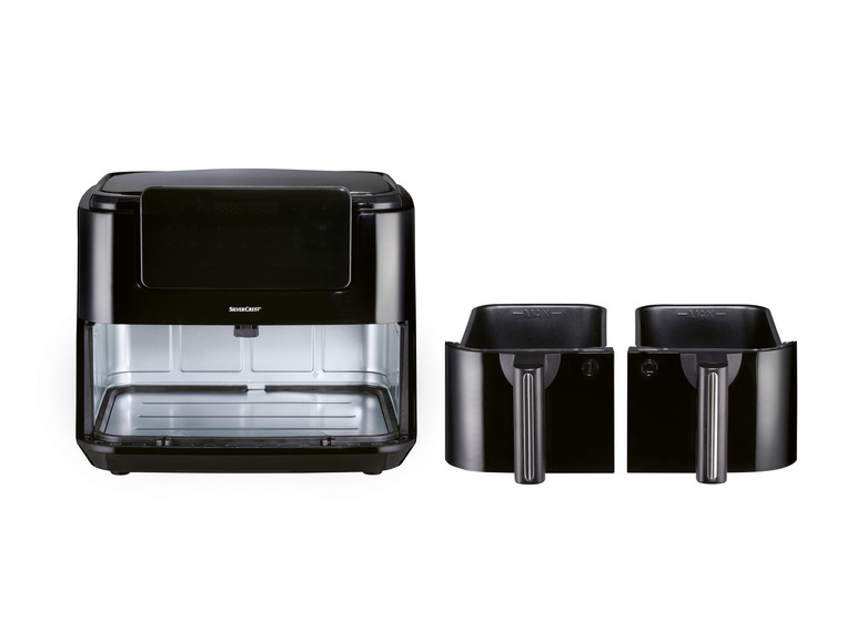 SILVERCREST® KITCHEN TOOLS Doppelzonen Heißtluftfritteuse »A1 SHLFDD 2400«, 2200–2600 W Räumungsverkauf