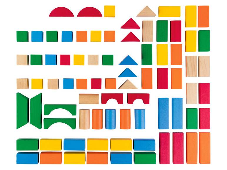 Playtive Bausteinset, aus Holz Schlussverkauf