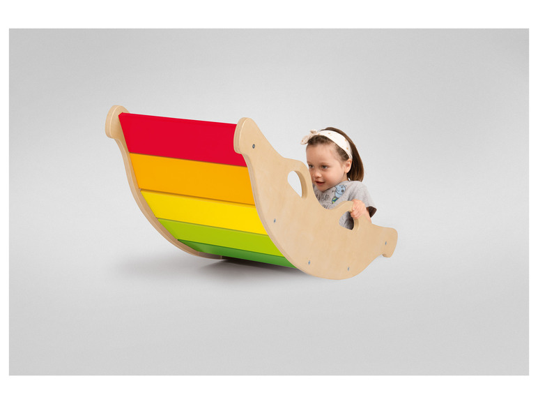 Playtive Holz Balancewippe, in Regenbogenfarben Outlet