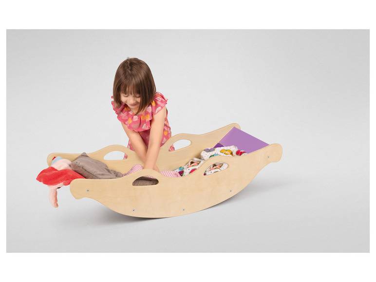 Playtive Holz Balancewippe, in Regenbogenfarben Outlet