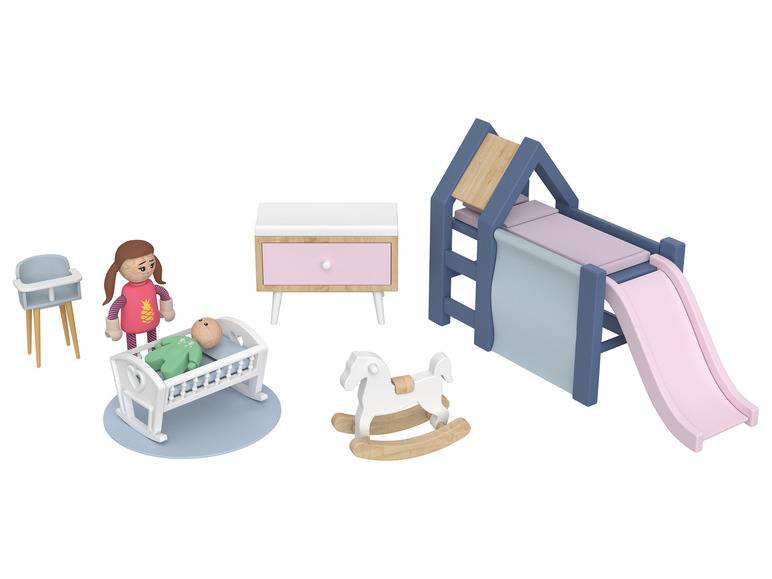 Playtive Puppenhaus-Möbel / Biegepuppen, aus Echtholz und robustem Kunststoff Angebote