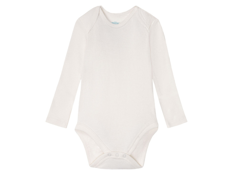 lupilu® Baby Bodies, langarm, 5 Stück, aus reiner Bio-Baumwolle Kostenloser Versand international