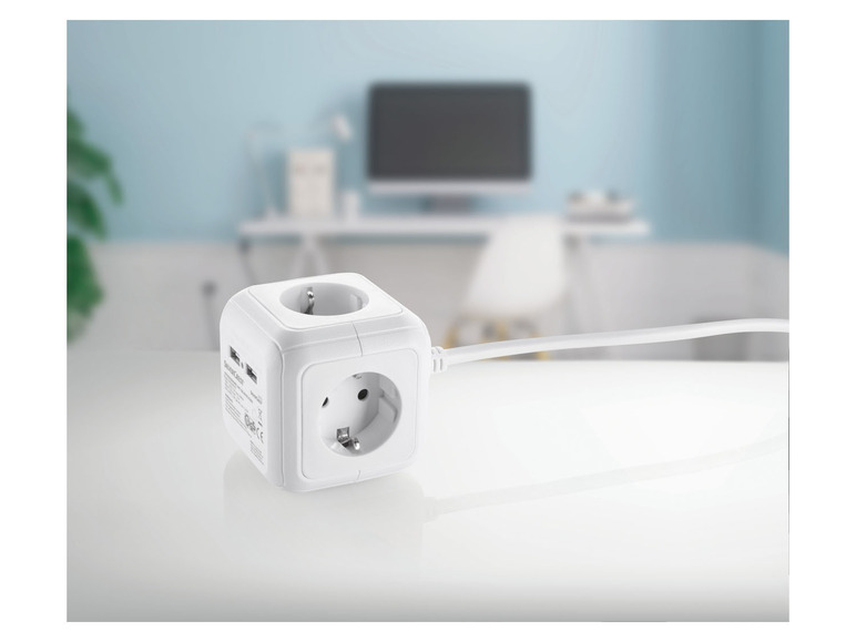 SILVERCREST® Steckdosenwürfel mit USB-Ports Schlussverkauf