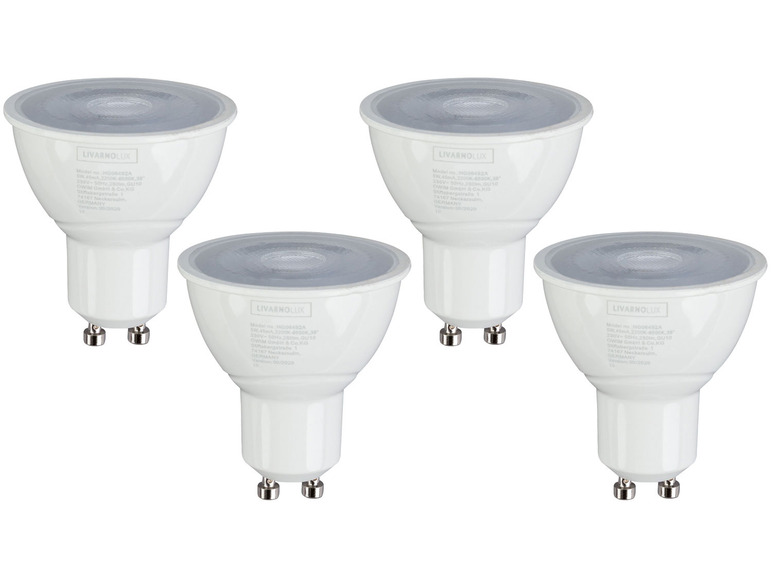 LIVARNO home 4er Set - Leuchtmittel Lichtfarbensteuerung, für Zigbee Smart Home, 5 Watt, GU10 Günstiger Verkauf