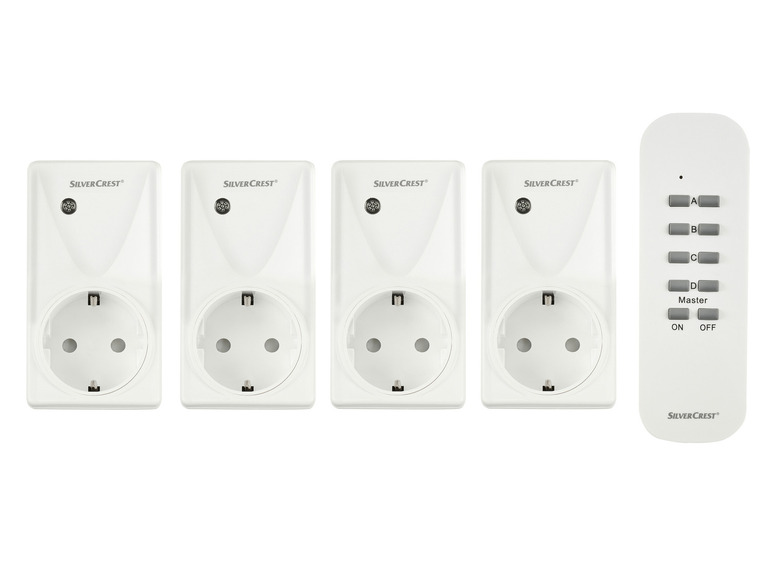 SILVERCREST® Funksteckdosen-Set, mit Fernbedienung, 5-/ 3-teilig Auslauf