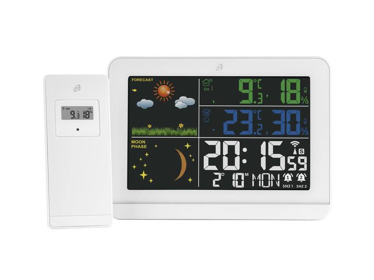 AURIOL® Funkwetterstation, mit Farbdisplay