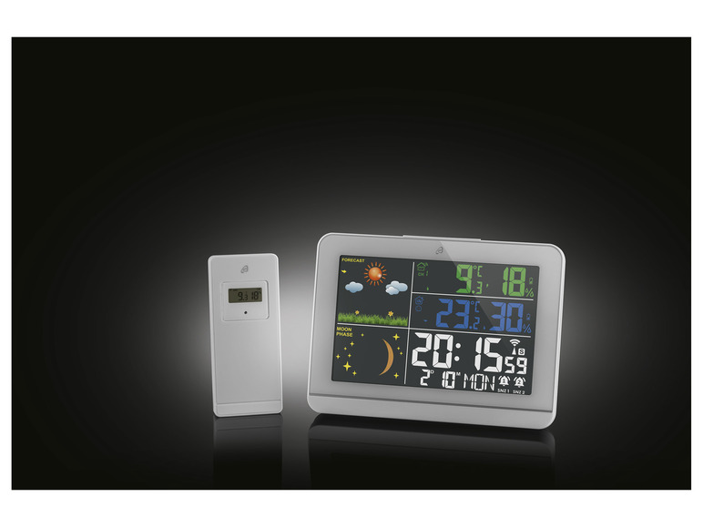 AURIOL® Funkwetterstation, mit Farbdisplay im Angebot
