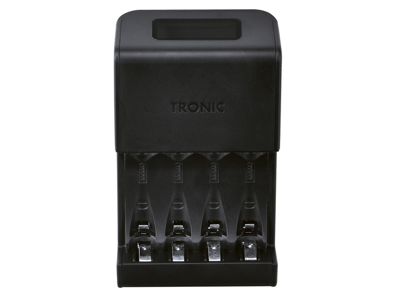 TRONIC® Akku Ladegerät mit LCD Ladeanzeige