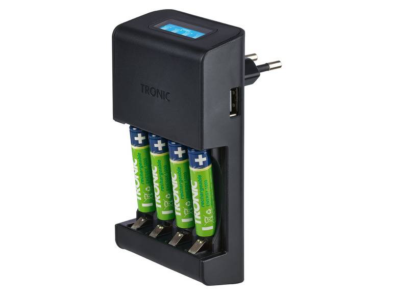 TRONIC® Akku Ladegerät mit LCD Ladeanzeige Meist gekauft
