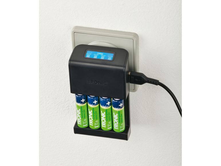 TRONIC® Akku Ladegerät mit LCD Ladeanzeige Meist gekauft