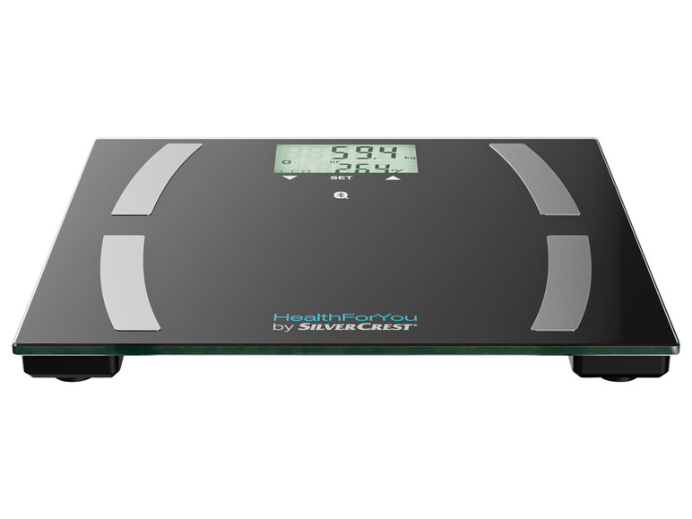SILVERCREST® PERSONAL CARE Diagnosewaage, mit „HealthForYou“-App Auslauf
