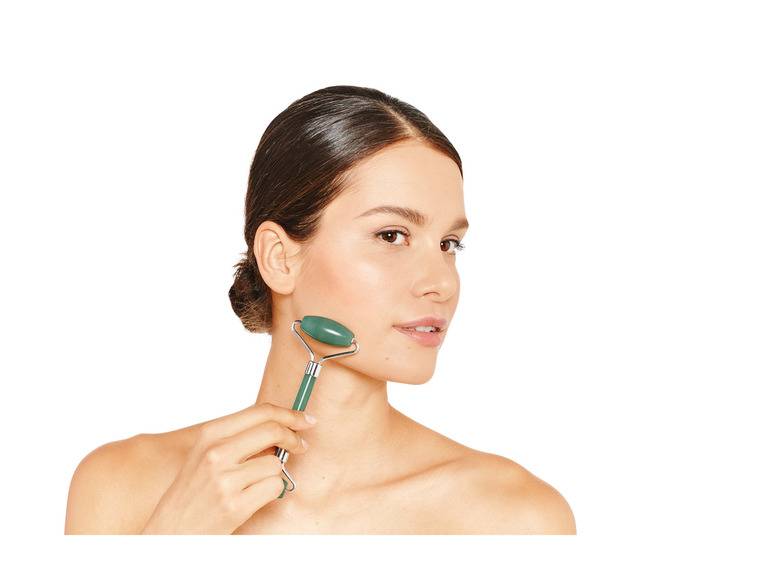 CIEN Beauty Rosenquarz-Gesichtsroller \ Quarz-Gesichtsroller \ Rosenquarz-Massagestein im Angebot