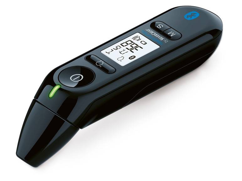 SILVERCREST® PERSONAL CARE Multifunktionsthermometer SFT 81, mit App Fabrikverkauf
