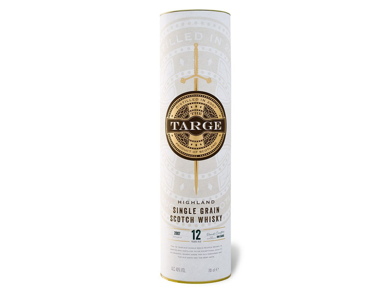 The Targe Highland Single Grain Scotch Whisky 12 Jahre mit Geschenkbox 40% Vol Outlet