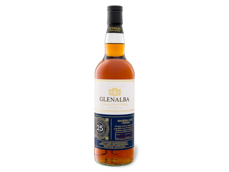 Glenalba Blended Scotch Whisky 25 Jahre Madeira Cask Finish mit Geschenkbox 41,4% Vol Hotsell