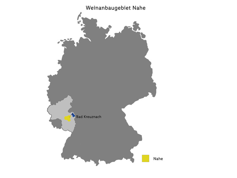 Riesling Scheurebe Nahe QbA halbtrocken, Weißwein 2023 Schlussverkauf