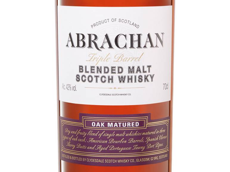 Abrachan Triple Barrel Blended Malt Scotch Whisky 42 % Vol Verkauf