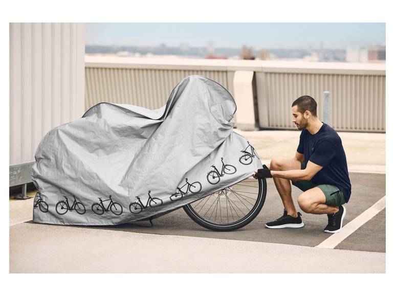 CRIVIT Fahrradabdeckung, wasserresistent, mit Kordelzug und Klickverschluss im Angebot