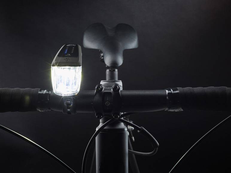 CRIVIT LED-Fahrradleuchten-Set mit Notbremsfunktion Fabrikverkauf