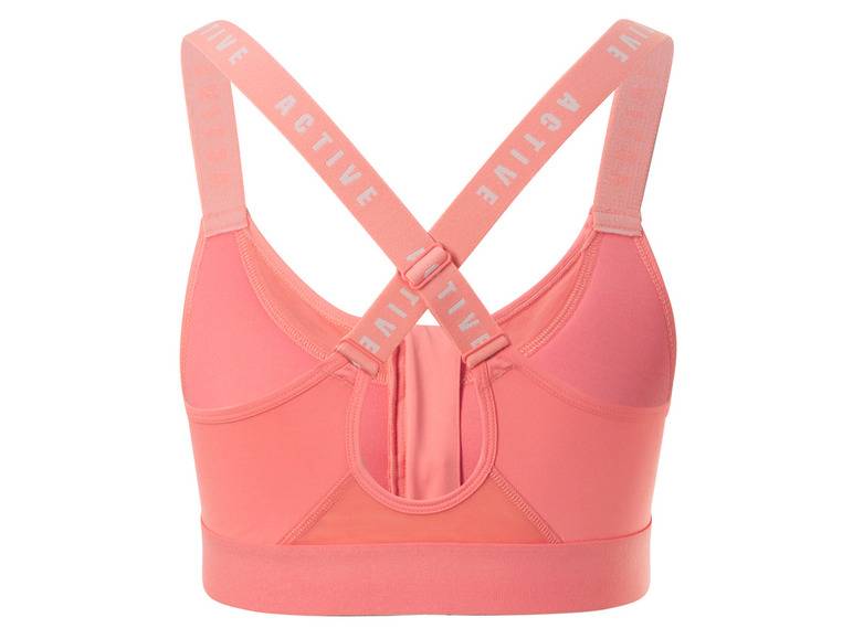 CRIVIT Damen Sportbustier, High-Level, mit Mesh-Einsätzen Auslauf