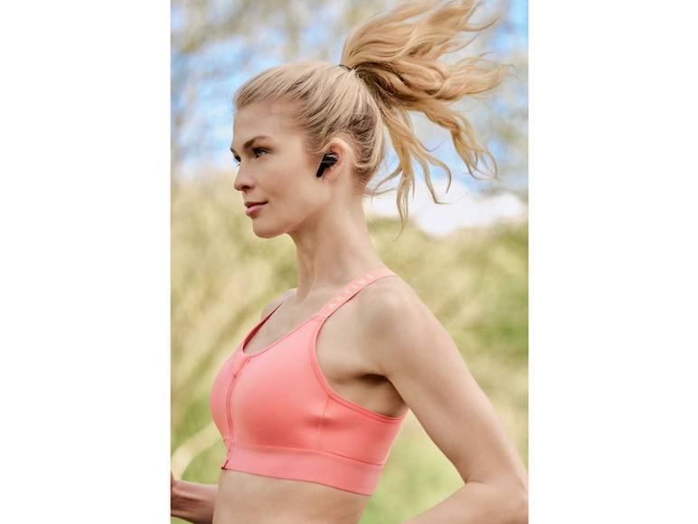 CRIVIT Damen Sportbustier, High-Level, mit Mesh-Einsätzen Auslauf