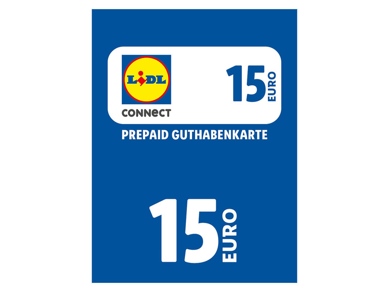 Lidl Connect Guthabenkarte über 15€