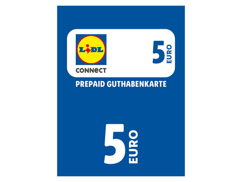 Lidl Connect Guthabenkarte über 5€