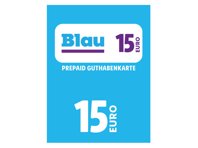 Blau Code über 15 €