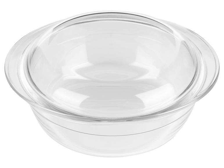 ERNESTO® Bräter mit Deckel, aus Borosilikatglas Limitierter Zeitrabatt